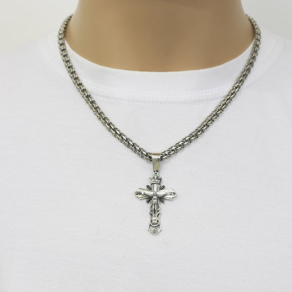 Kreuz Anhänger -orthodox- aus 925er Silber
