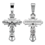 Kreuz Anhänger -orthodox- aus 925er Silber