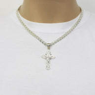 Kreuz Anhänger -orthodox- aus 925er Silber