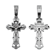 Kreuzanhänger Silber 925 -orthodox-