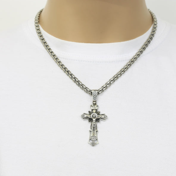 Kreuzanhänger Silber 925 orthodox