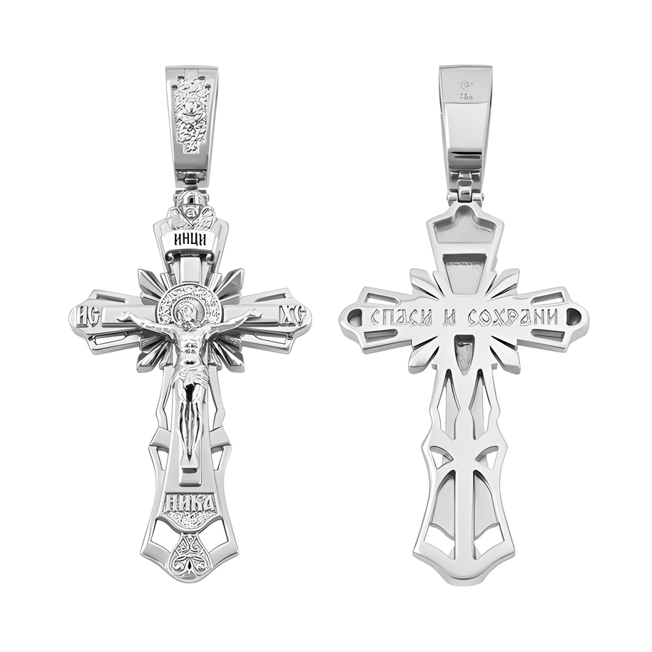 Kreuzanhänger Silber 925 -orthodox-