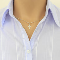 Kreuz Anhänger -orthodox- aus 925er Silber