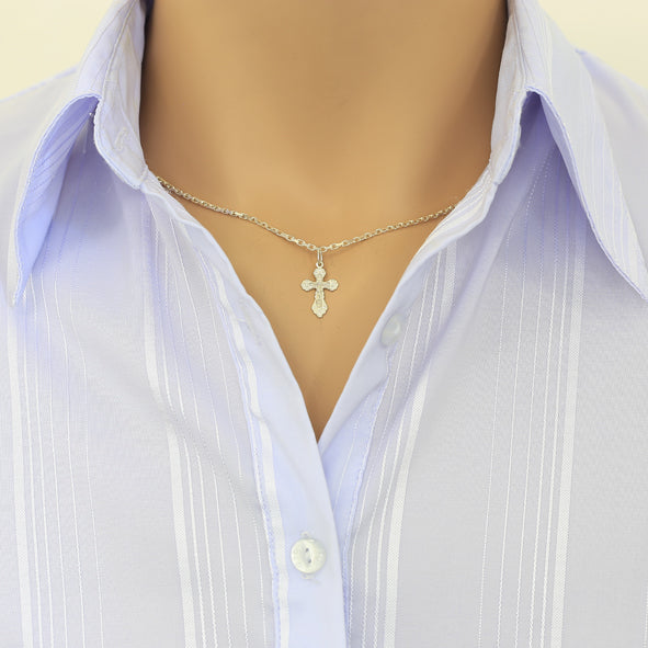 Kreuz Anhänger -orthodox- aus 925er Silber