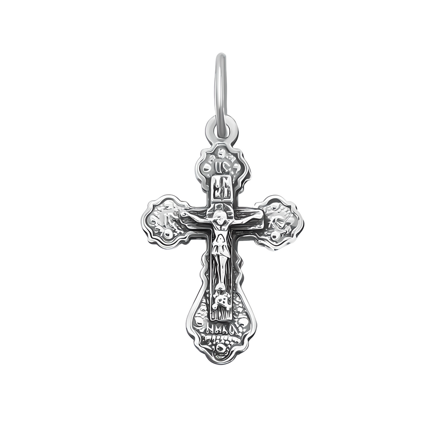 Kreuz Anhänger -orthodox- aus 925er Silber