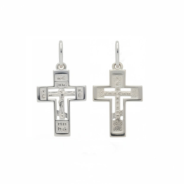 Anhänger Kreuz - orthodox - Silber 925