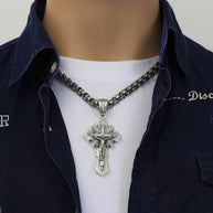 Kreuz anhänger russisches Silber