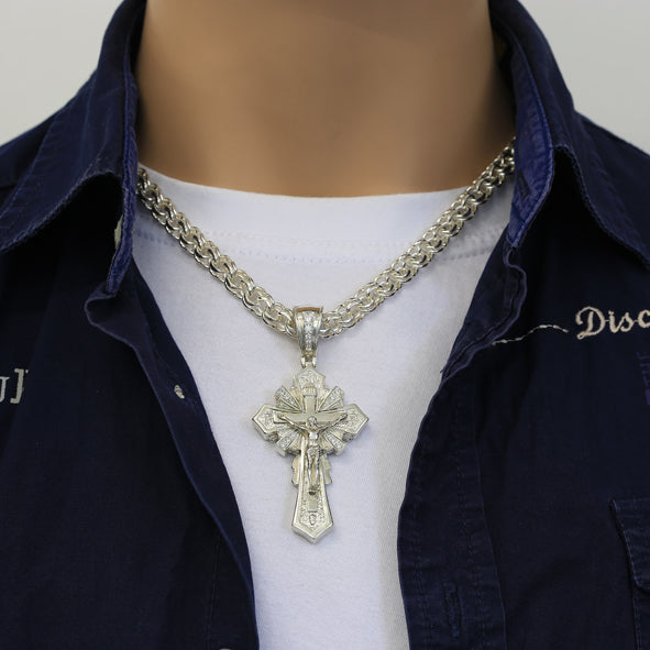 Kreuz anhänger russisches Silber