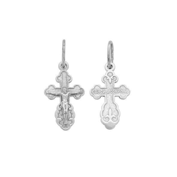 Anhänger Kreuz - orthodox - Silber 925
