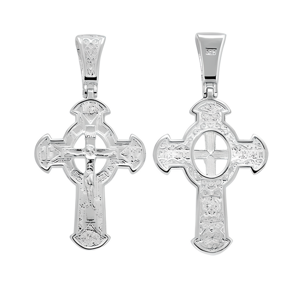 Orthodoxes Kreuz mit der Kreuzigung Christi