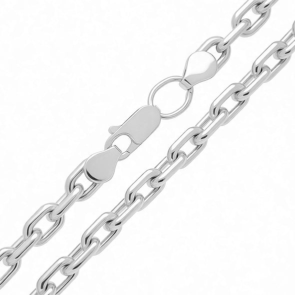 Massive Ankerkette aus 925er Silber – Handarbeit