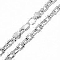 Massive Ankerkette aus 925er Silber – Handarbeit