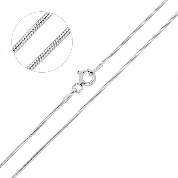 Schlangenkette aus Silber 925 // Halskette Silberkette