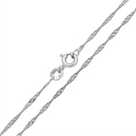 Singapurkette - Silber 925 - rhodiniert