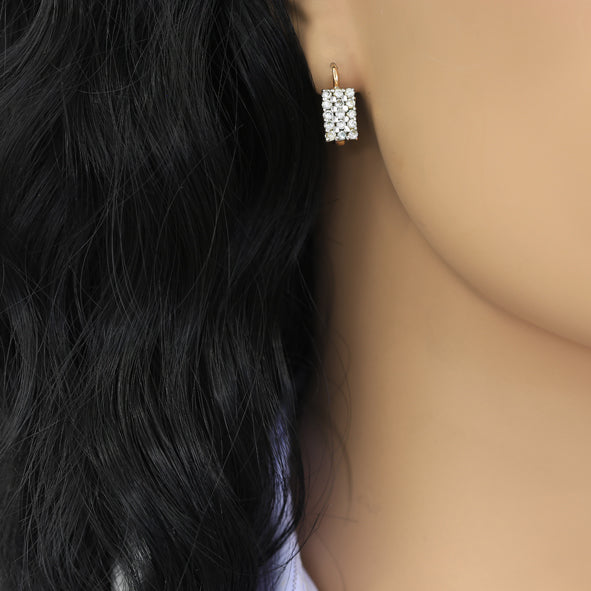 Goldene Ohrringe Damen