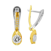 Ohrringe aus Gold mit Zirkonia