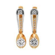 Ohrringe aus Gold mit Zirkonia