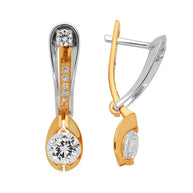 Ohrringe aus Gold mit Zirkonia