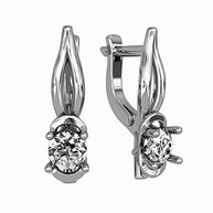 Ohrringe aus Gold mit Zirkonia