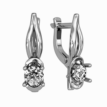 Ohrringe aus Gold mit Zirkonia
