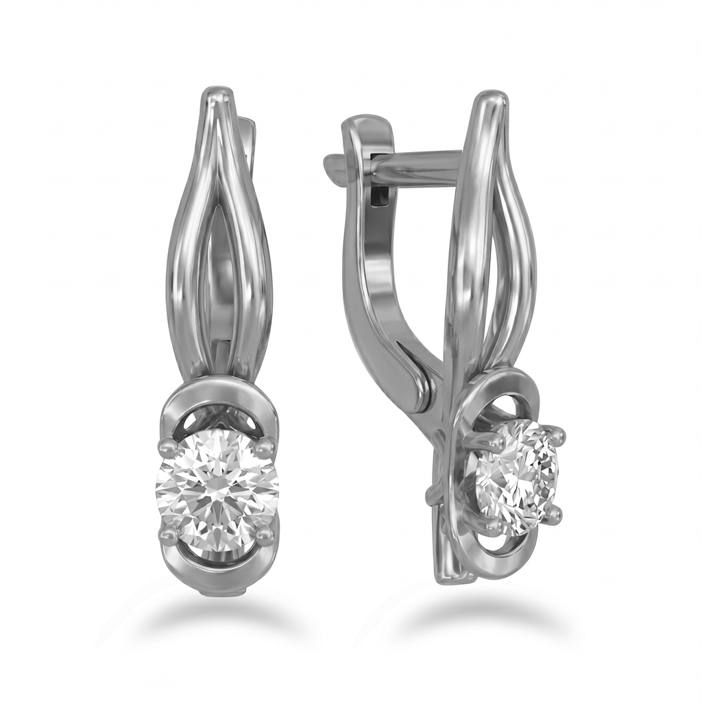 Ohrringe aus Gold mit Zirkonia