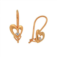 Kinderohrringe Ohrringe aus Rotgold 585