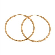 Ohrringe Creolen, Rotgold 585