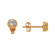 Ohrstecker aus Rotgold mit Zirkonia