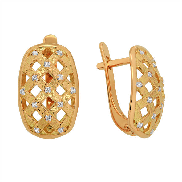 Damen Ohrringe Rotgold