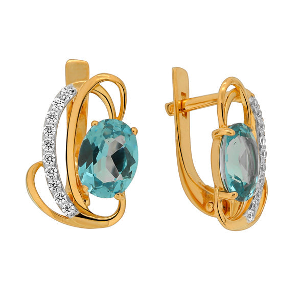 Damen Ohrringe aus Rotgold 585