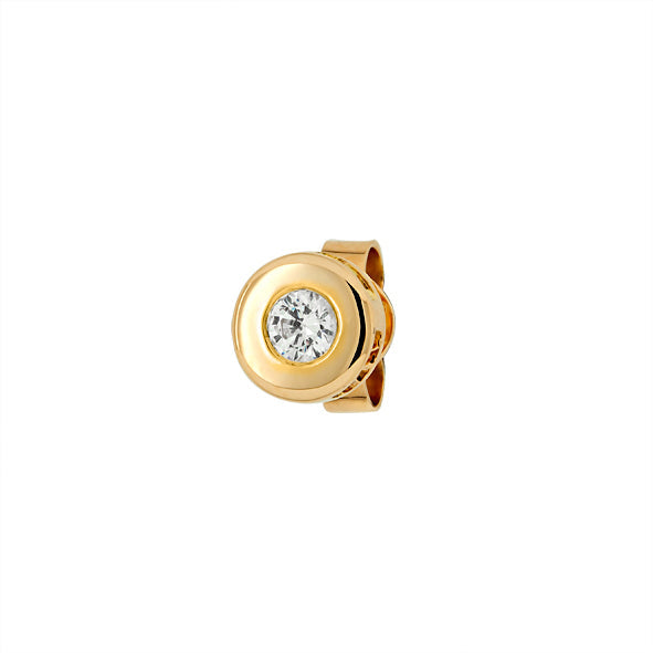 Ohrstecker Ohrring in Rotgold 585 mit Zirkonia