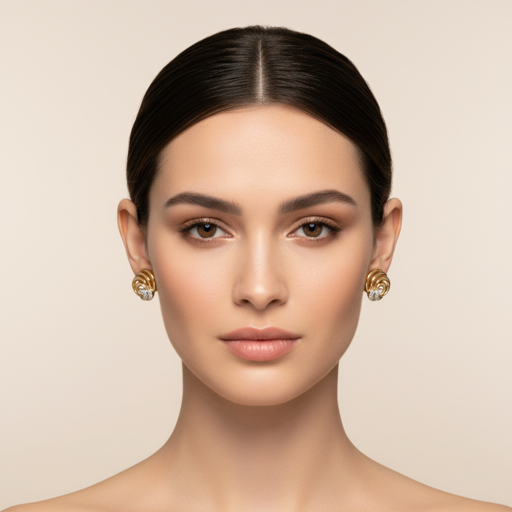 Ohrringe aus Gelbgold 333 mit Zirkonia