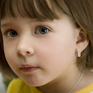 Kinderohrringe Ohrringe Rotgold