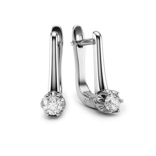 Ohrringe aus Gold mit Zirkonia