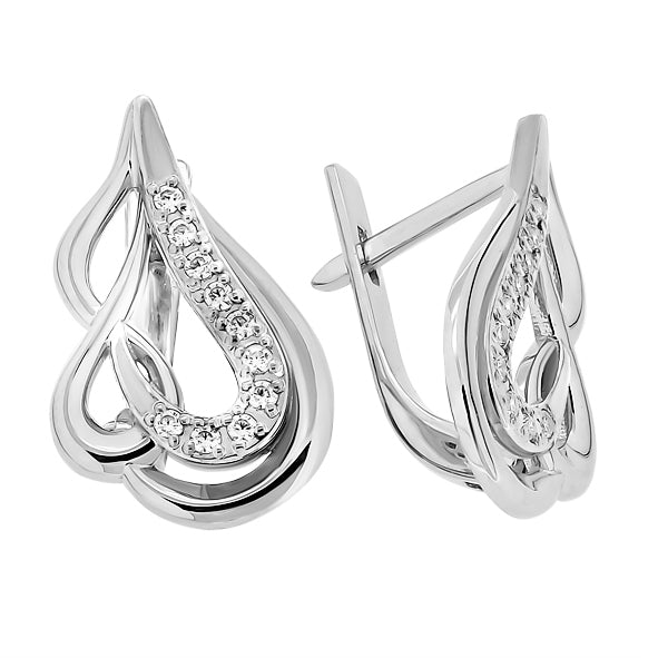Ohrringe aus Gold mit Zirkonia
