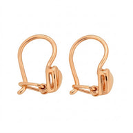 Heart earrings in 14kt-585 Rose gold Red gold