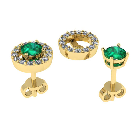 Ohrringe mit Brillanten & Rubine