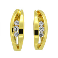 Women's Gold Earrings in 9K Yellow Gold – Elegant Gold Earrings