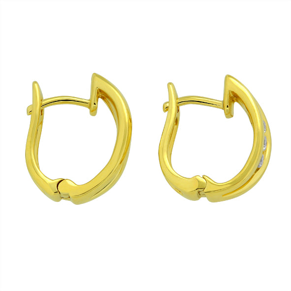 Women's Gold Earrings in 9K Yellow Gold – Elegant Gold Earrings