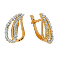 Goldene Ohrringe Damen