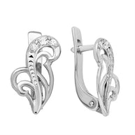 Ohrringe aus Gold mit Zirkonia