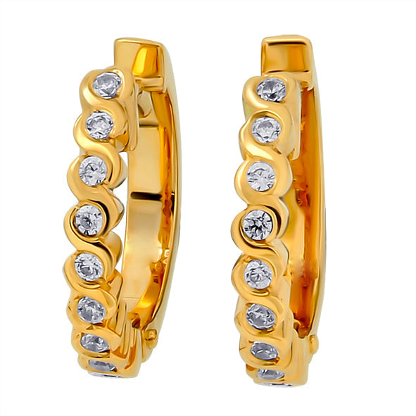 Goldene Ohrringe