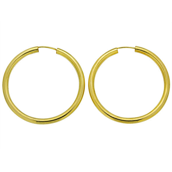 Ohrringe Kreolen in Silber 925, vergoldet