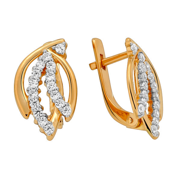 Goldene Ohrringe Damen