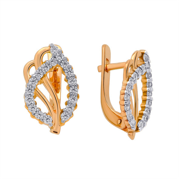 Goldene Ohrringe Damen