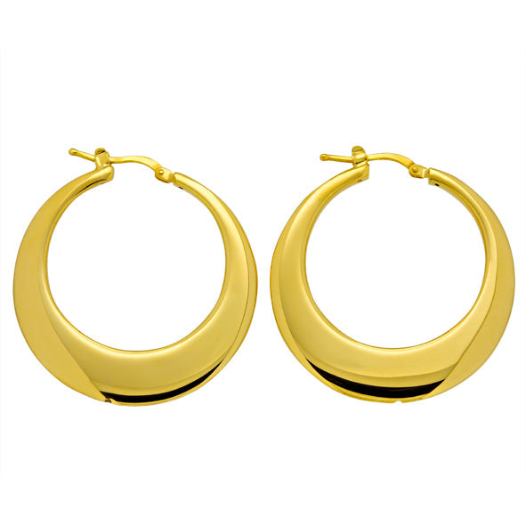 Ohrringe Kreolen in Silber 925, vergoldet