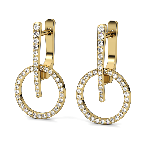 Damen Ohrringe mit Brillanten