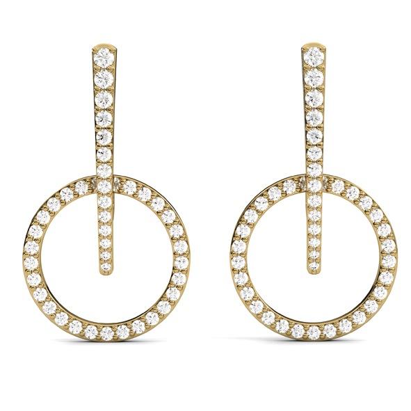 Damen Ohrringe mit Brillanten