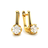 Women's earrings with diamonds 
