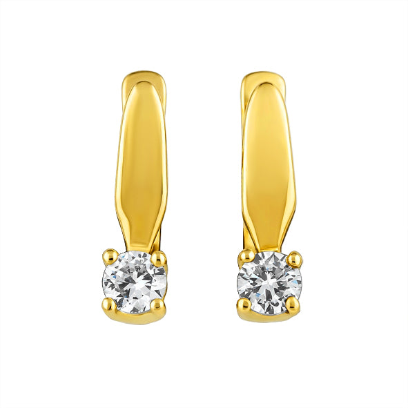 Earrings with diamonds
